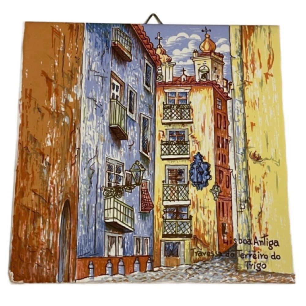 Small art “Tile Lisboa Antiga Travessa do Terreiro do Trigon,” Portugal(6x6)